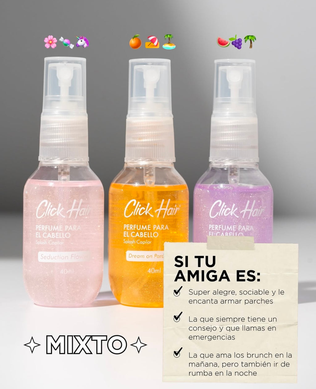 KIT PERFUME MINI - CLICK HAIR